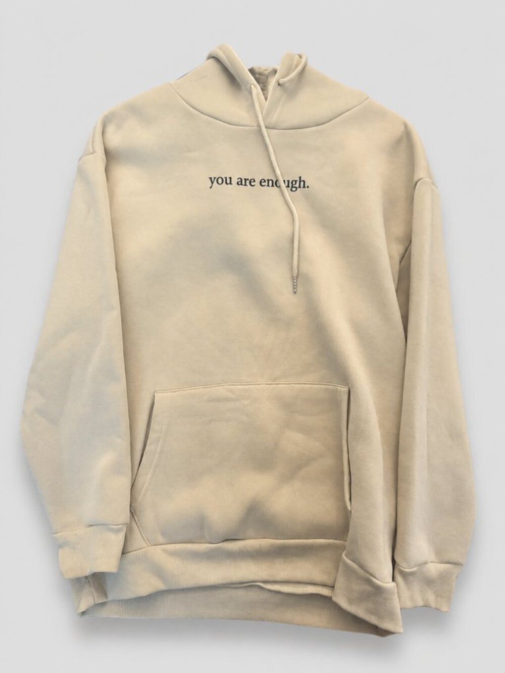 Dear Person Behind Me Hoodie Tan Cream Women's Small - Picture 4 of 6